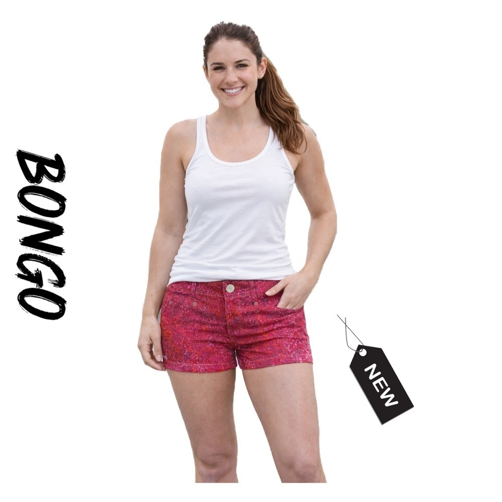 NWT Bongo fuschia print shorts size 5